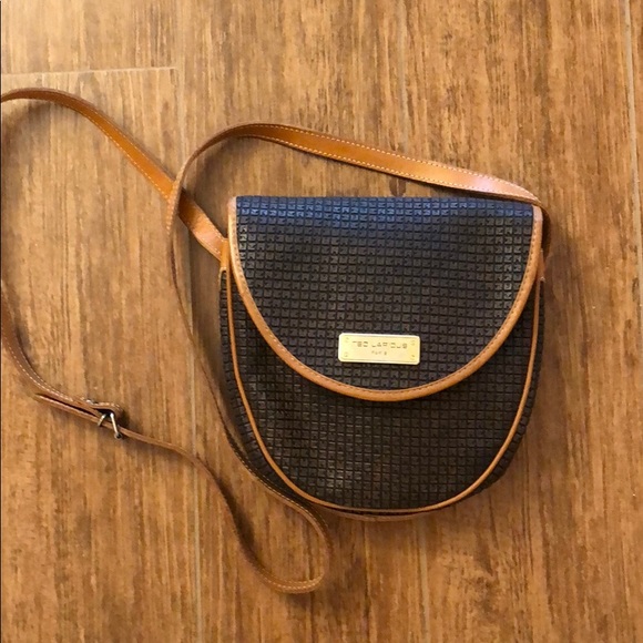 Ted Lapidus Handbags - Ted Lapidus brown embossed crossbody Bag